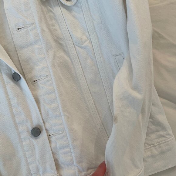 Aritzia The Ali Denim Jacket - White M - Picture 5 of 8